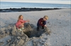 Sommerhuset ligger rigtig tæt på stranden.